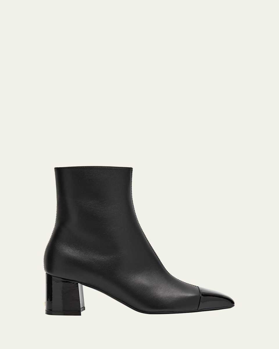 Sambi Cap-Toe Ankle Booties